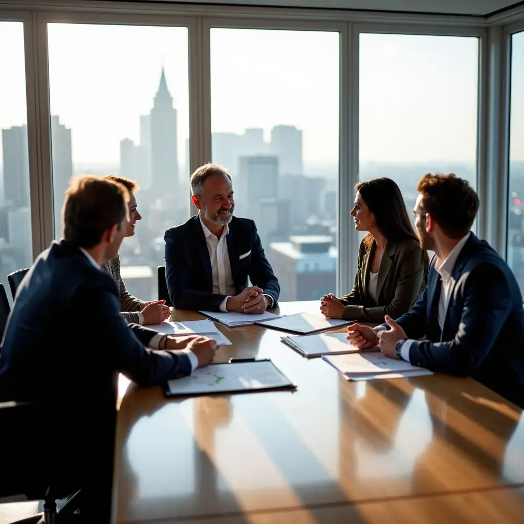 Professional team collaboration